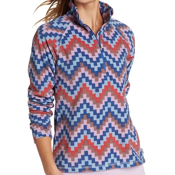 Eddie Bauer Aztec Geometric Print Fleece Zip-Up - Picture 7 of 7